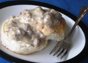 Biscuits and Gravy Up Front